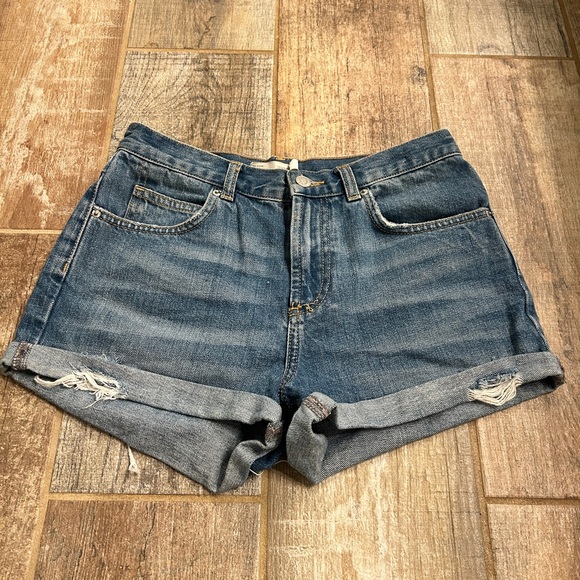 Topshop Pants - Topshop Moto Rosa jean shorts